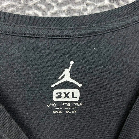 Air Jordan Shirt Men XXXL Black Jumpman Short Sleeve Crew Neck 3XL - Picture 4 of 7